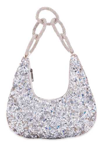 5elements_Silver Sequins, Stones Abraxas Tonal Embellished Bag _Online_at_Aza_Fashions