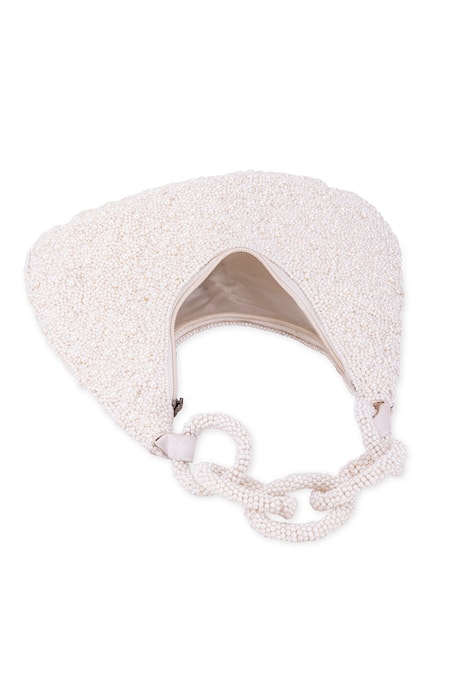 Shop_5elements_White Embroidered Abraxas Pearl Bag _Online_at_Aza_Fashions