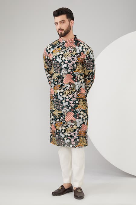 Kasbah Floral Motifs Embroidered Kurta 