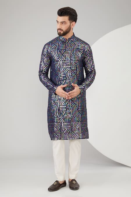 Kasbah Sequins Work Kurta Set 