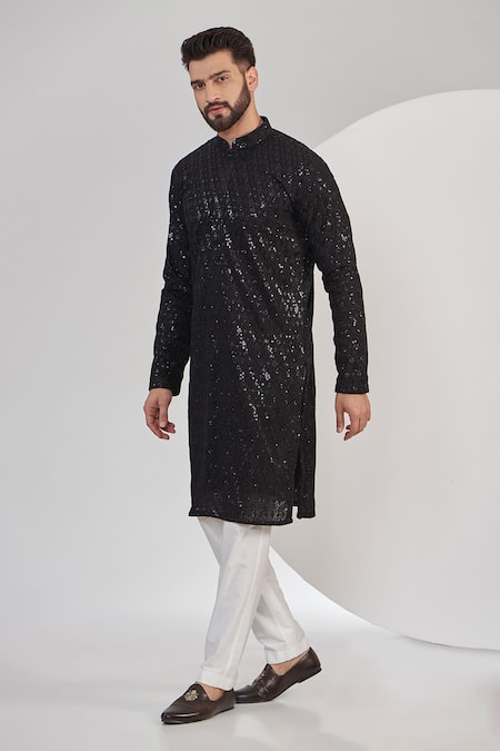 Kasbah Chikankari Work Kurta Set 