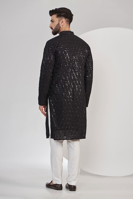 Kasbah Chikankari Work Kurta Set 
