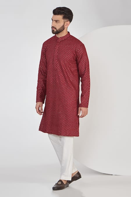 Kasbah Chikankari & Sequin Work Kurta Set 