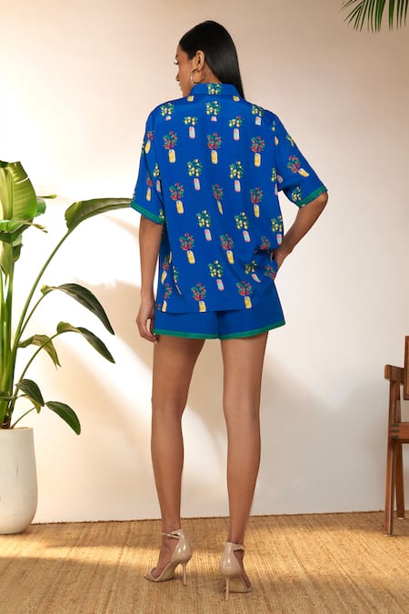 Masaba Fizz Fantasy Print Shirt & Shorts Set 