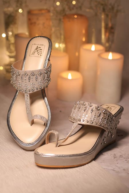 House Of Vian Sitarah Embellished Wedges 