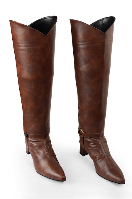 Zori World Deux Pointed Toe Solid Changeable Boots 