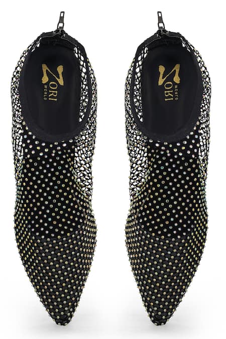 Zori World Glitz Mesh Embellished Flats 