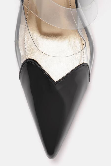 Shop_Zori World_Black Heart Pointed Toe Heels _Online_at_Aza_Fashions