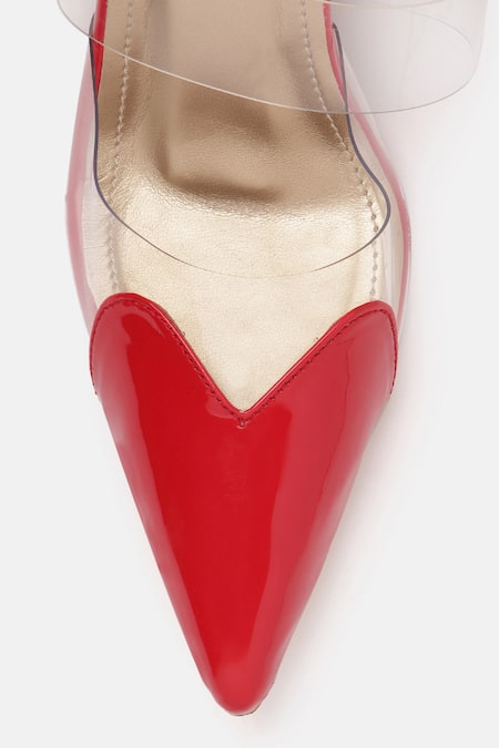 Shop_Zori World_Red Amor Pointed Heart Toe Heels _Online_at_Aza_Fashions