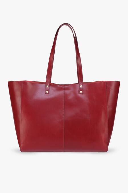 Buy_Tan & Loom_Maroon Plain Old Fashioned Tote Bag