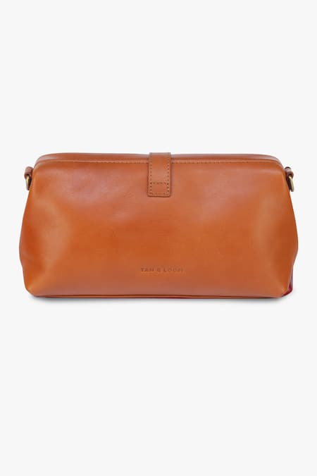 Buy_Tan & Loom_Brown Plain Doctors Sling Bag _Online_at_Aza_Fashions