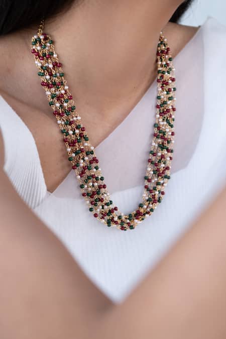 Do Taara Multi Layered Beaded Necklace