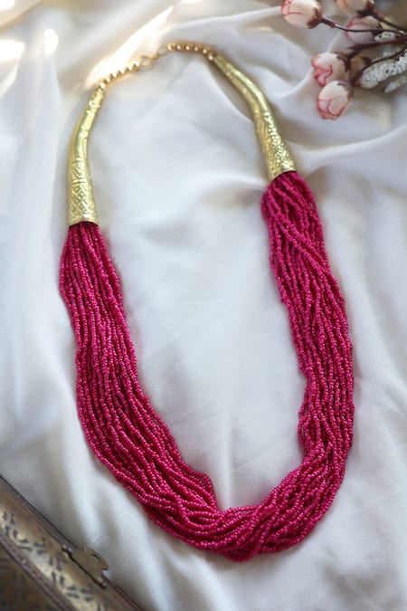 Do Taara Multi Layered Bead Embellished Necklace