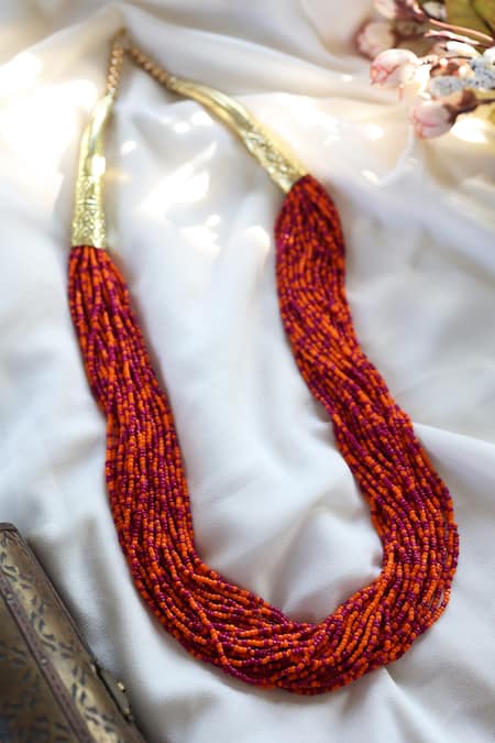 Do Taara Multi Layered Long Beaded Necklace