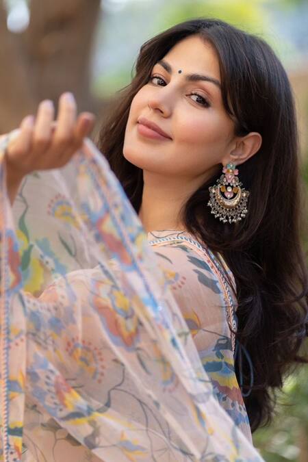 Sangeeta Boochra_Gold Plated Stones, Beads Studded Chandbalis _Online_at_Aza_Fashions