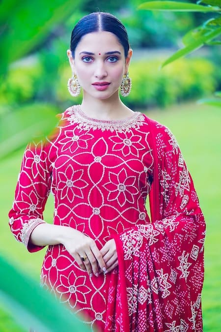 Buy_Sangeeta Boochra_Gold Plated Pearls, Stones Embellished Chandbalis _Online_at_Aza_Fashions