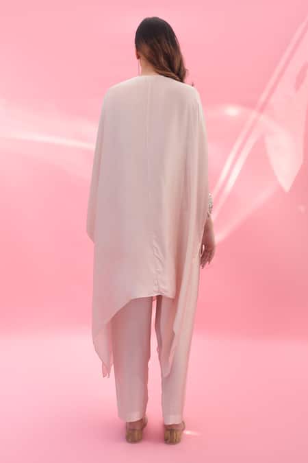 Prahnaaya Mish Sequin Embroidered Kaftan With Pant 