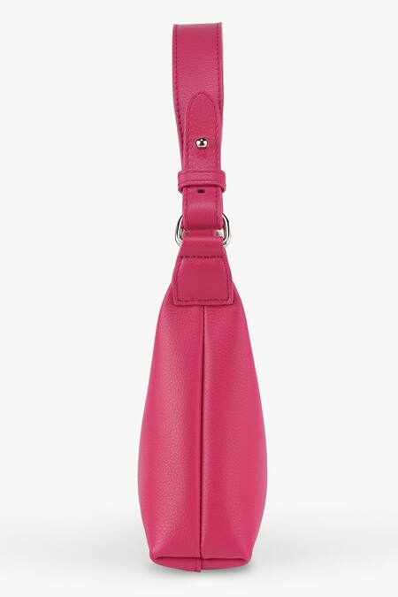 Tan & Loom Fuchsia Leather Skinny Baguette Bag at Aza Fashions Tan & Loom_Fuchsia Leather Skinny Baguette Bag _at_Aza_Fashions