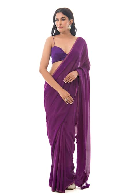 Sacred Weaves Tassel Detail Pallu Handloom Saree 