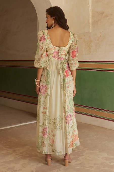 Paulmi And Harsh Floral Print Maxi Dress 