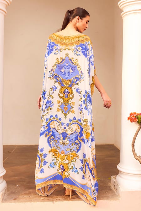 Zariaah Floral Print Kaftan 