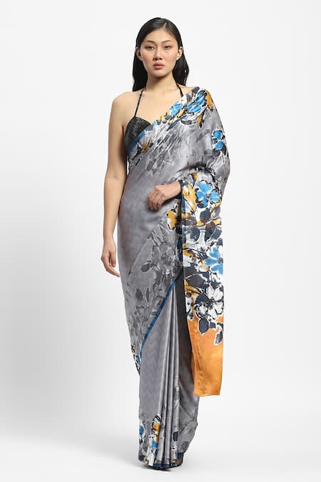 Satya Paul Illumina Embellished Saree With Running Blouse 