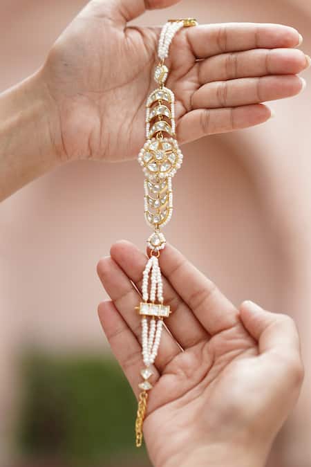 Osvag India Crystal Polki Chand Choker 