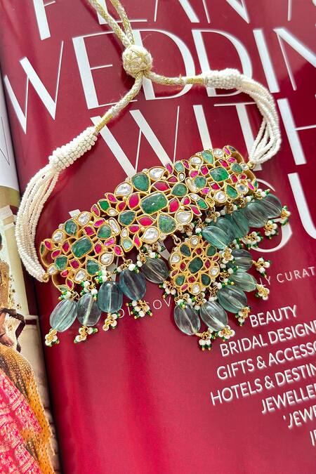 Osvag India Polki Embellished Choker Set 