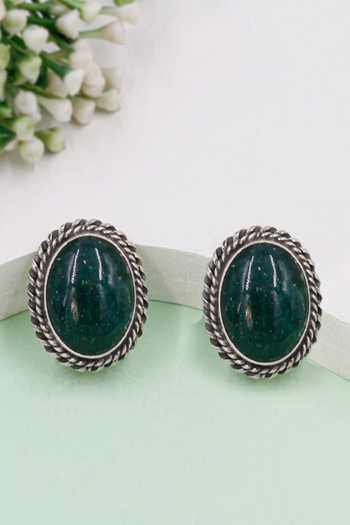 Sangeeta Boochra Constance Onyx Helix Studs 