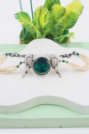 Sangeeta Boochra Astrid Parakeet Cosmo Quartz Choker 