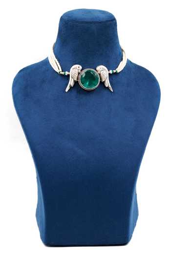Sangeeta Boochra Astrid Parakeet Cosmo Quartz Choker 