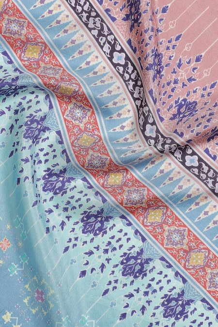 Shop Shingora Blue Abstract Motifs Pattern Silk Stole Online at Aza Fashions Shop_Shingora_Blue Abstract Motifs Pattern Silk Stole _Online_at_Aza_Fashions