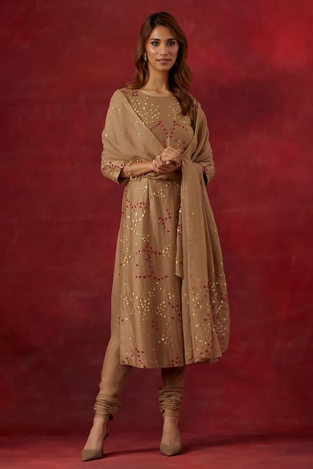 Ikshita Choudhary Sequin Hand Embroidered Kurta Set 