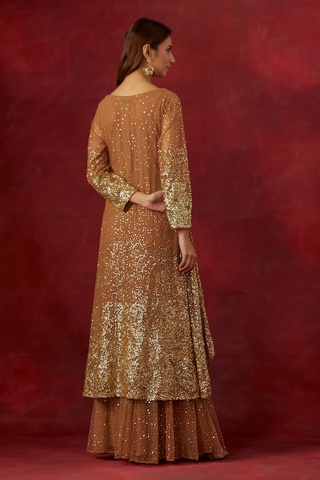 Ikshita Choudhary Sequin Hand Embroidered Sharara Set 