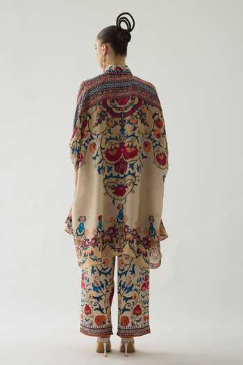 Rajdeep Ranawat Kamara Vintage Phool Print Boxy Shirt 