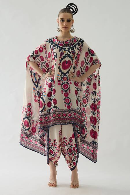 Buy Rajdeep Ranawat Maroon Modal, Satin Sonth Border Printed Dhoti Pant Online at Aza Fashions Buy_Rajdeep Ranawat_Maroon Modal, Satin Sonth Border Printed Dhoti Pant _Online_at_Aza_Fashions