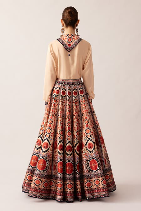Rajdeep Ranawat Leela Printed Skirt & Shirt Set 