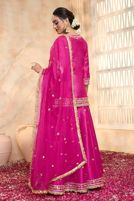 Preeti S Kapoor X AZA Floral Embroidered Sharara Set 