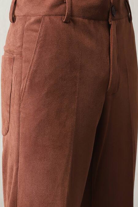 Buy Soniya G Brown Velvet Stones Swarovski Embellished Shirt And Pant Set Online at Aza Fashions Buy_Soniya G_Brown Velvet Stones Swarovski Embellished Shirt And Pant Set _Online_at_Aza_Fashions