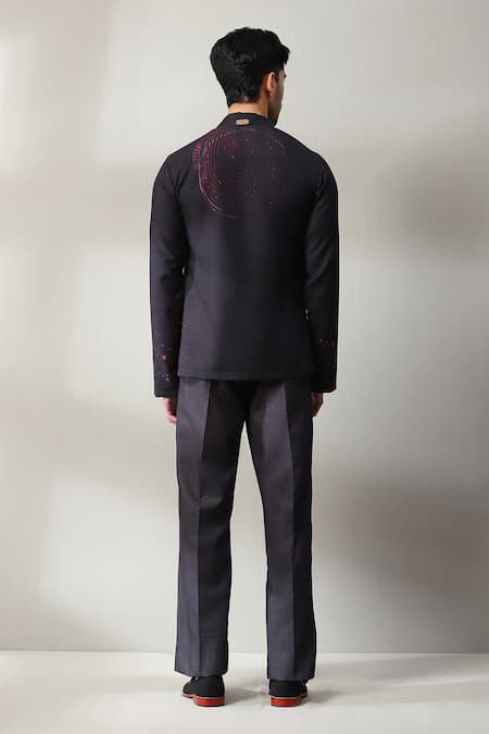 Shop Soniya G Black Handloom Cotton Beads, Embroidery Galaxy Print Shirt And Pant Set at Aza Fashions Shop_Soniya G_Black Handloom Cotton Beads, Embroidery Galaxy Print Shirt And Pant Set _at_Aza_Fashions