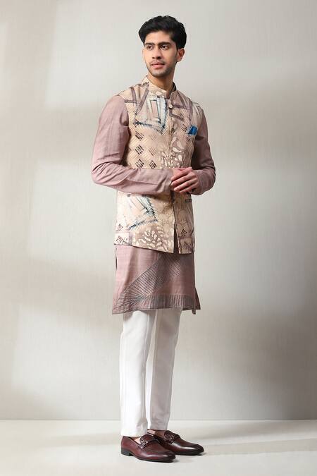Shop_Soniya G_Pink Handloom Cotton Embroidery Floral Aari Bundi Set _Online_at_Aza_Fashions
