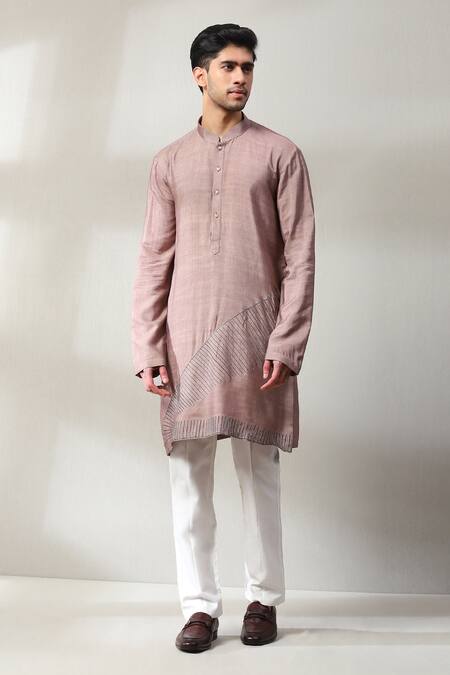 Soniya G_Pink Handloom Cotton Embroidery Floral Aari Bundi Set _at_Aza_Fashions