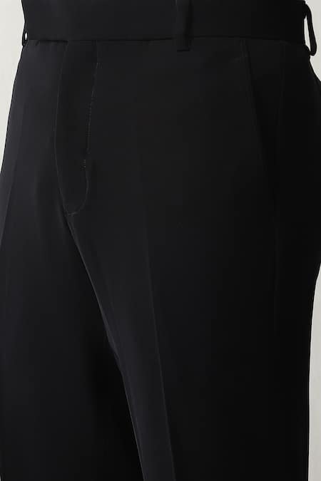 Buy_Soniya G_Black Polyester Beads, Zari Zardozi Embroidered Blazer Set _Online_at_Aza_Fashions