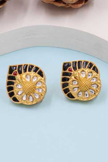 Sangeeta Boochra Handcrafted Kundan Silver Ring main image 1