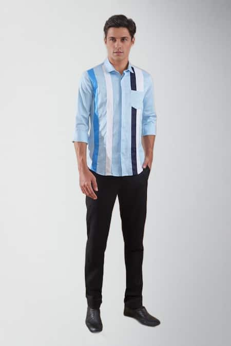 HeSpoke Stranded Color Blocked Shirt 