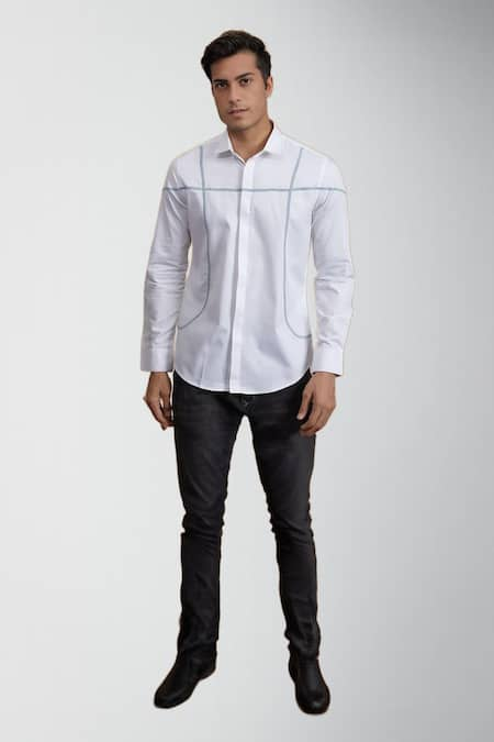 HeSpoke Gimmick Cotton Pleated Shirt 