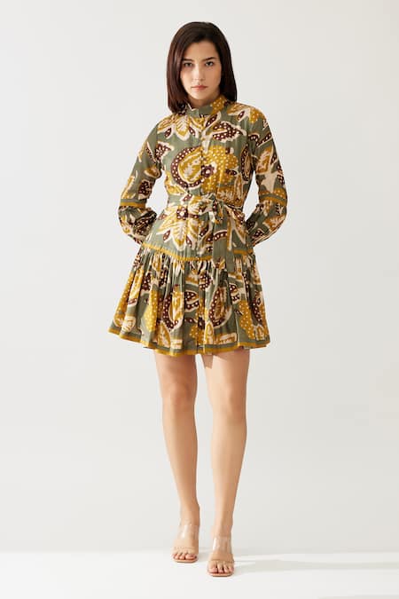 KoAi Botanical Print Dress 