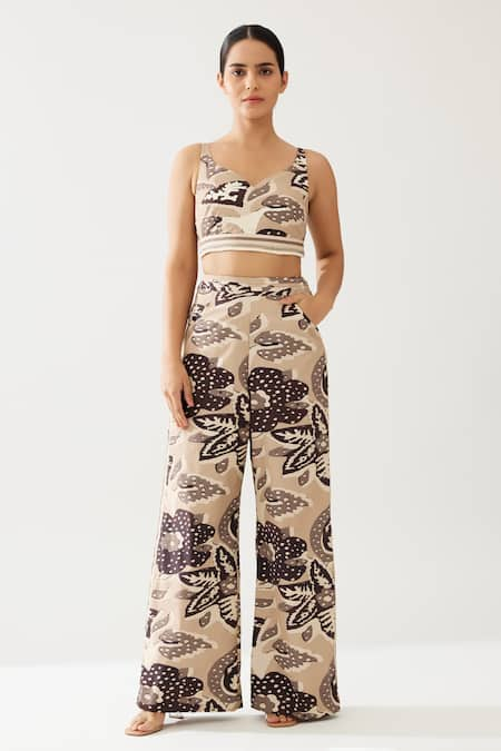 KoAi Florin Print Flared Pant 