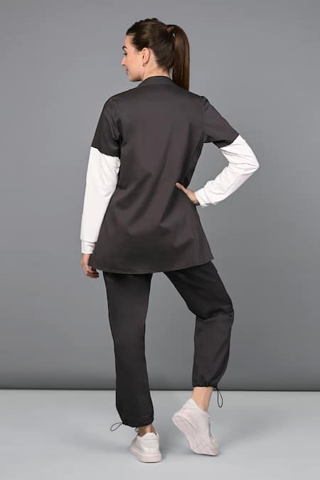 Tuna London - {Tuna Active} Cotton Color Block Jacket With Jogger Pant 