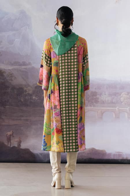 Yavi Amora Printed Midi Dress 